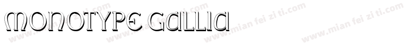 monotype gallia字体转换